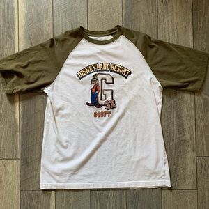 2 for $15 Disneyland Embroidered Goofy Raglan Tee